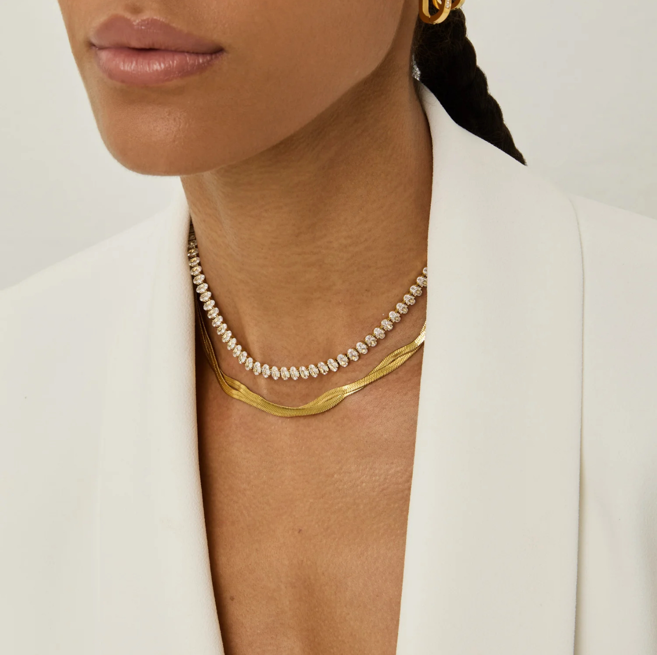 Moscow Twisted Herringbone Necklace