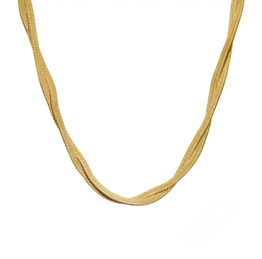 Moscow Twisted Herringbone Necklace