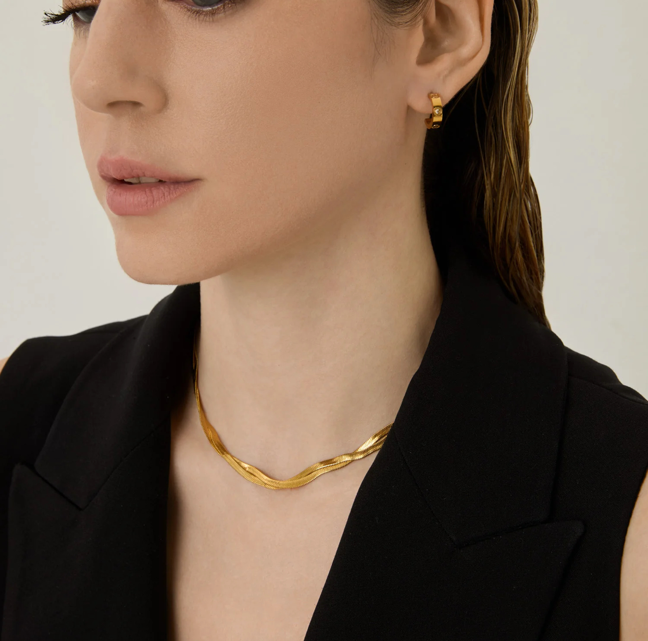 Moscow Twisted Herringbone Necklace